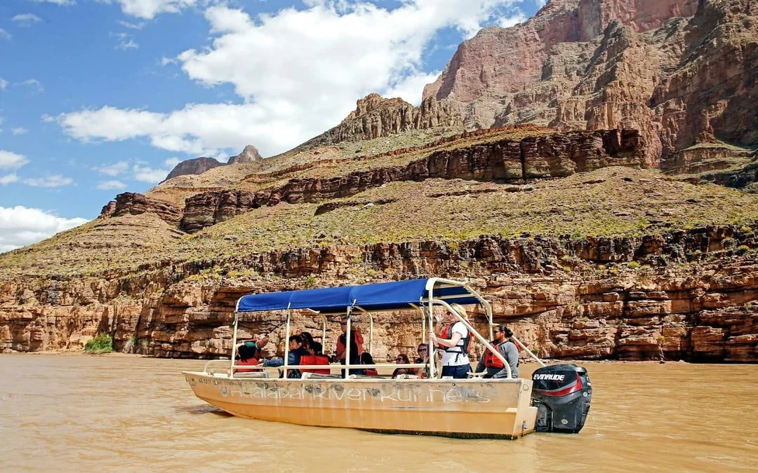 15-min Grand Canyon West Rim Helicopter Tour plus Canyon Floor Landing, Boat Ride with Optional Skywalk Image 6