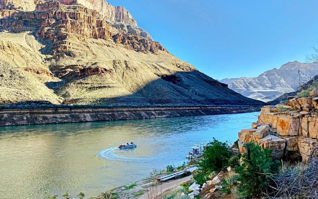 15-min Grand Canyon West Rim Helicopter Tour plus Canyon Floor Landing, Boat Ride with Optional Skywalk Image 8