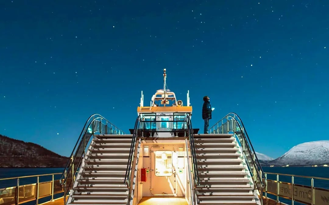3.5-Hour Electric Northern Lights Guided Cruise with Light Meals Image 8