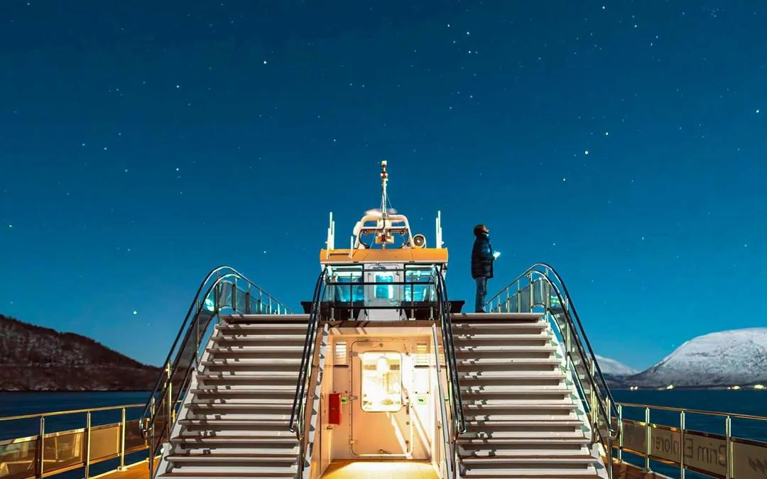 3.5-Hour Electric Northern Lights Guided Cruise with Light Meals Image 8