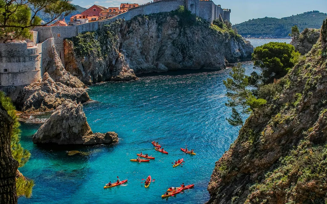 3-Hr Sunset Kayaking Tour of Old Town Walls, Betina Cave Beach & Lokrum Island Image 2