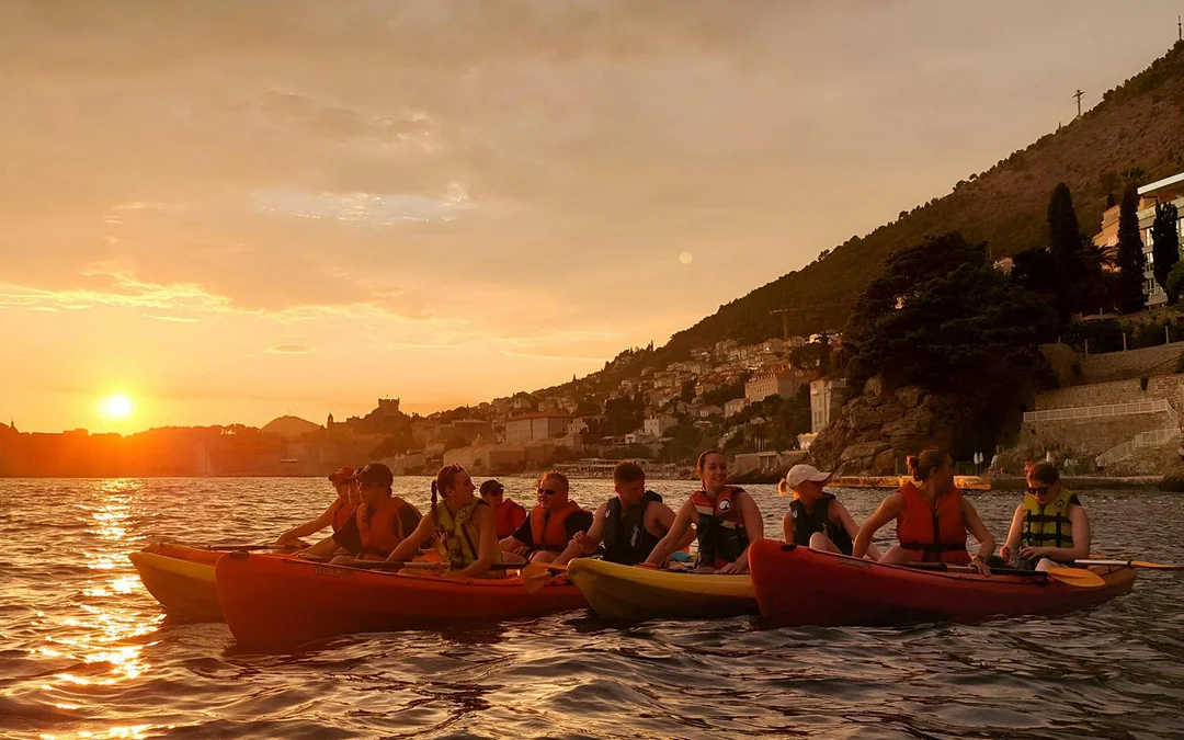 3-Hr Sunset Kayaking Tour of Old Town Walls, Betina Cave Beach & Lokrum Island Image 3