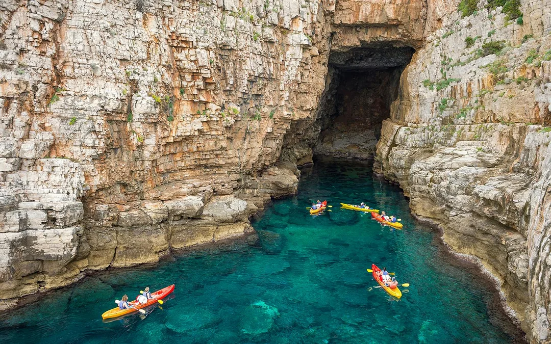 3-Hr Sunset Kayaking Tour of Old Town Walls, Betina Cave Beach & Lokrum Island Image 4