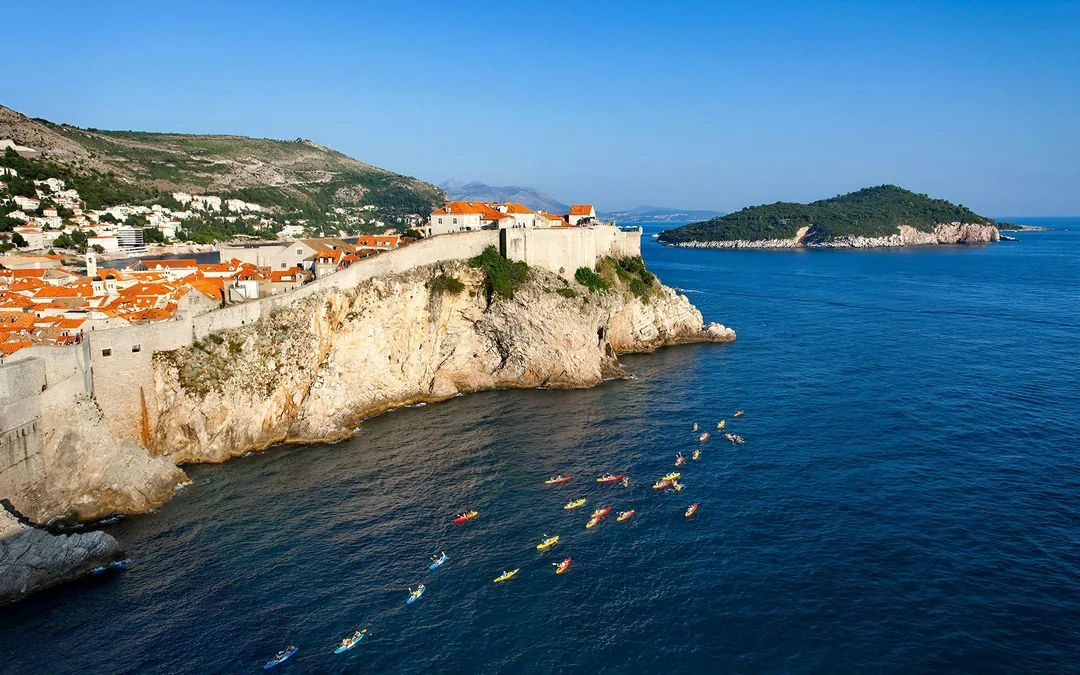 3-Hr Sunset Kayaking Tour of Old Town Walls, Betina Cave Beach & Lokrum Island Image 5