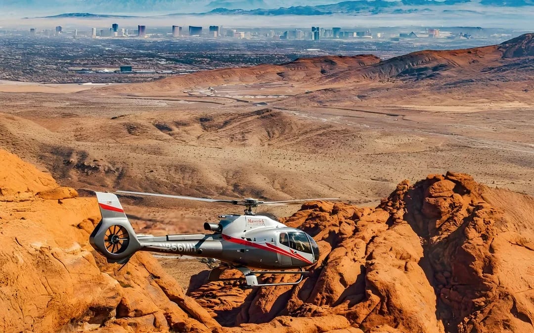 30-min Las Vegas and Red Rock Canyon Helicopter Tour with Vegas Valley Landing Image 1