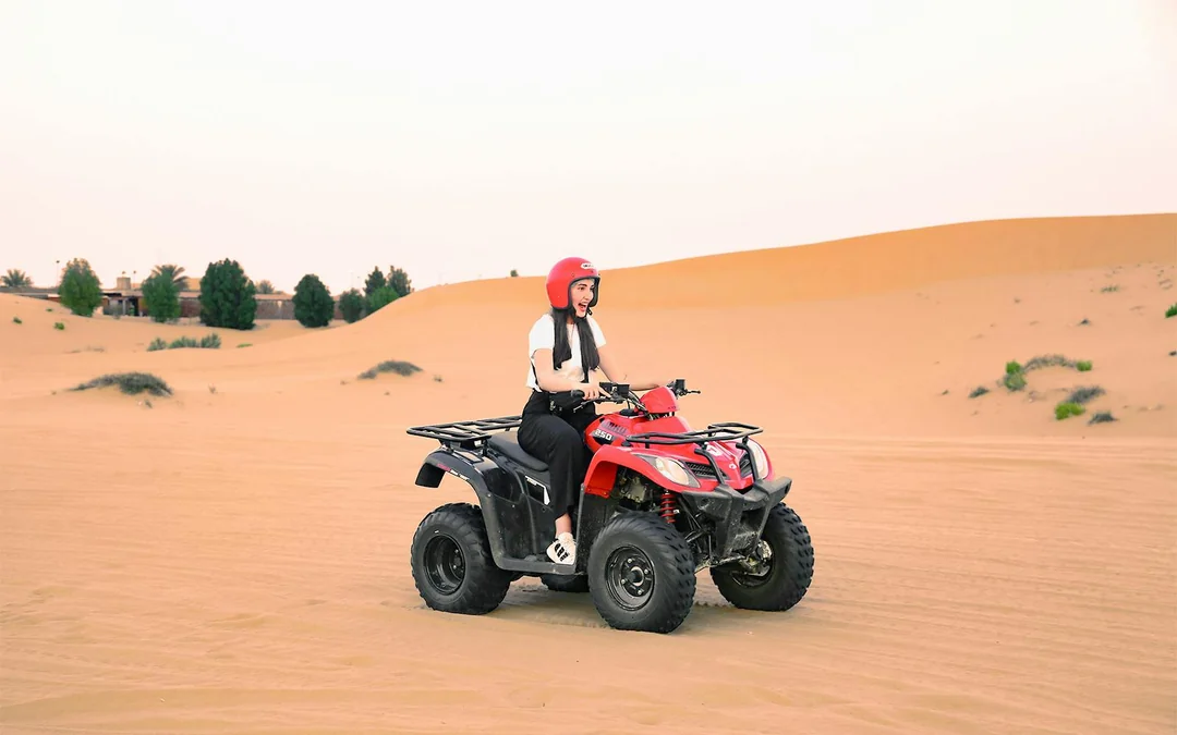 Abu Dhabi Desert Quad Bike Adventure with Bedouin Camp Activities & Transfers Image 1