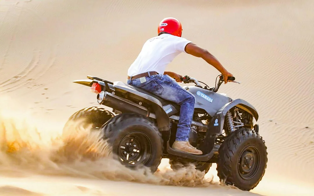 Abu Dhabi Desert Quad Bike Adventure with Bedouin Camp Activities & Transfers Image 2