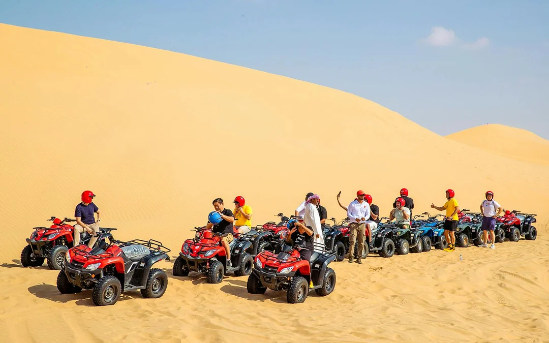 Abu Dhabi Desert Quad Bike Adventure with Bedouin Camp Activities & Transfers Image 5