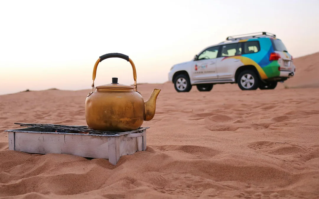 Abu Dhabi Sunrise Desert Safari with 4x4 Dune Bashing & Sandboarding Image 3