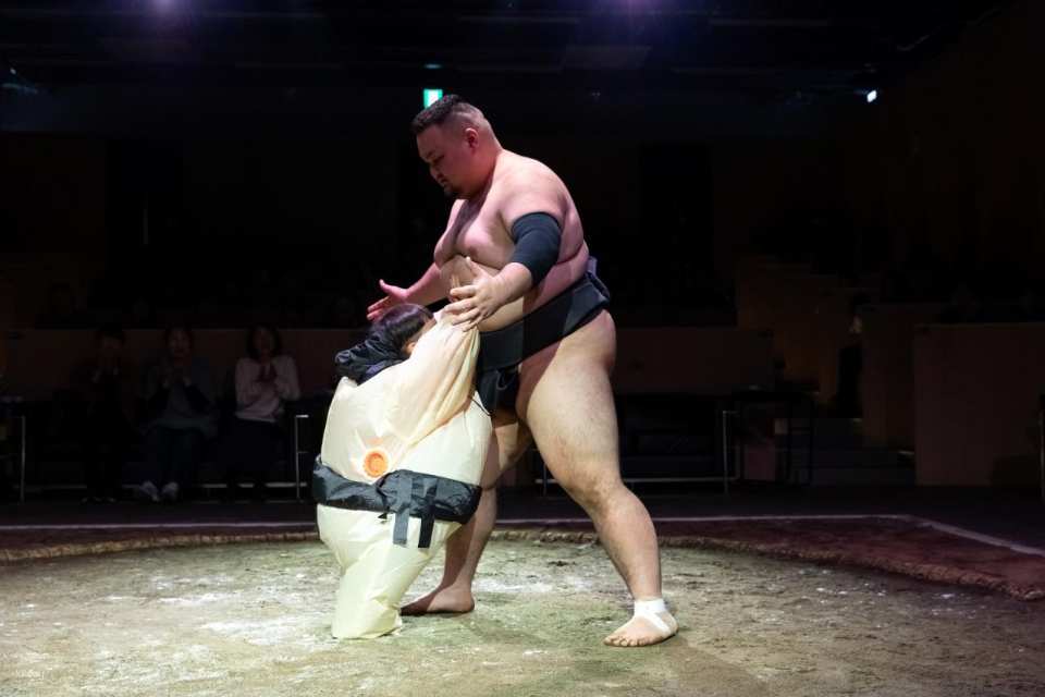 Admission Ticket to Kyoto Sumo Club Show with Chicken Chanko Hot Pot
