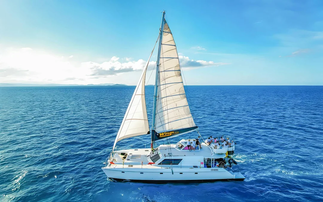 Airlie Beach: Whitsunday Islands Sail, SUP & Snorkel Premium Cruise with Lunch Image 1