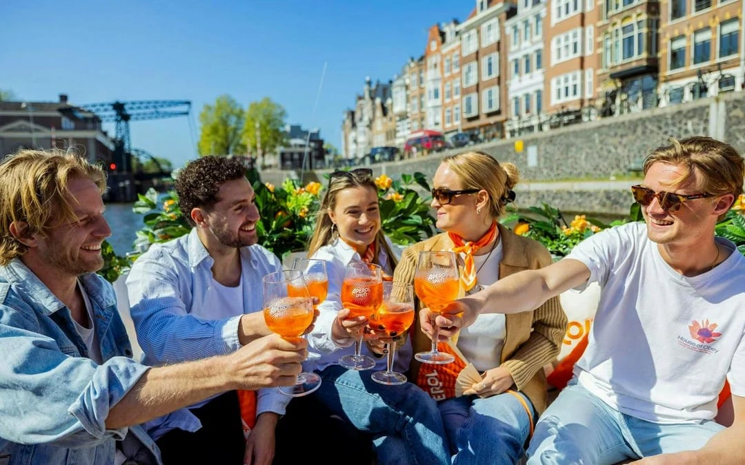 Amsterdam: 1-Hour Aperol Spritz Cruise on Open Boat Image 2