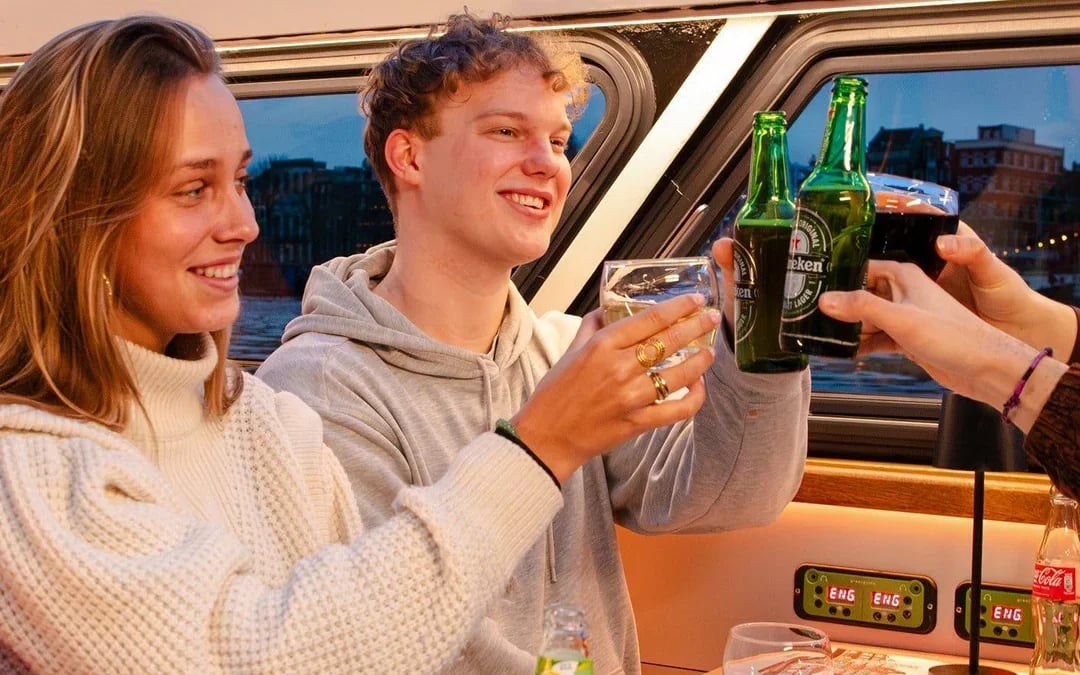 Amsterdam: 1-Hour LOVERS Evening Canal Cruise with Drinks Image 5