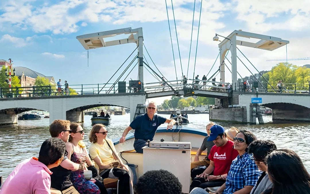 Amsterdam: 75-Minute Small Open Boat Canal Cruise Image 2