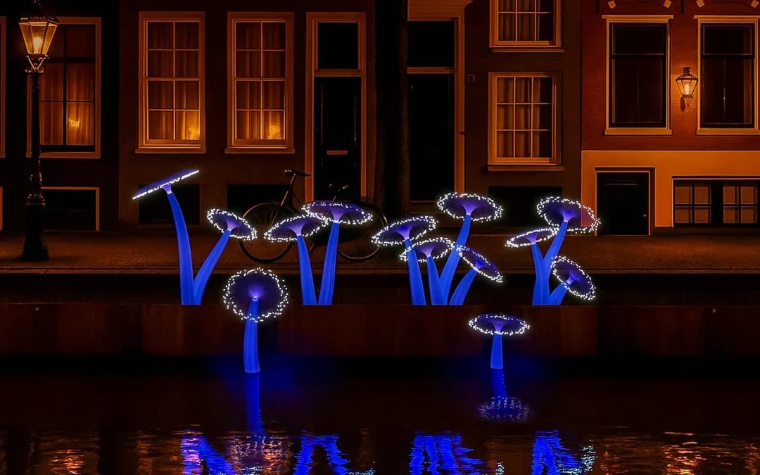 Amsterdam Light Festival: 90-min Extended Traditional Cruise with Optional Wine & Snackbox Image 8