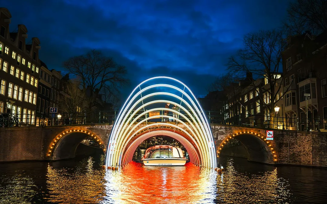 Amsterdam Light Festival Covered Canal Cruise Image 6