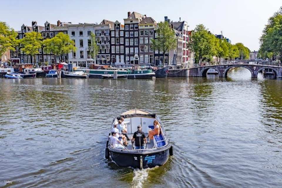 Amsterdam open boat canal cruise