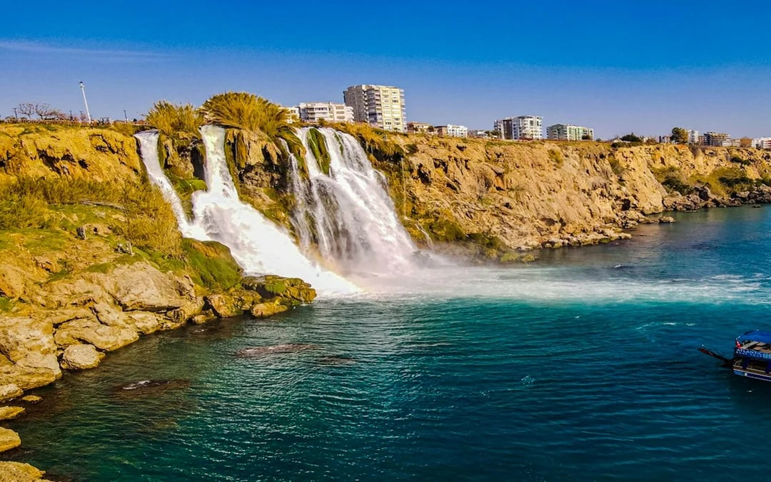 Antalya Coast Boat Cruise to Duden Waterfalls and Lara Beach with Lunch & Soft Drinks Image 4