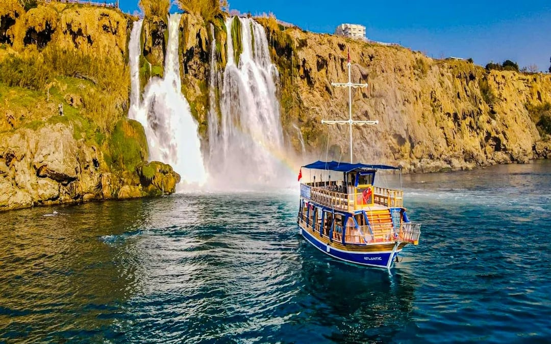 Antalya Coast Boat Cruise to Duden Waterfalls and Lara Beach with Lunch & Soft Drinks Image 5