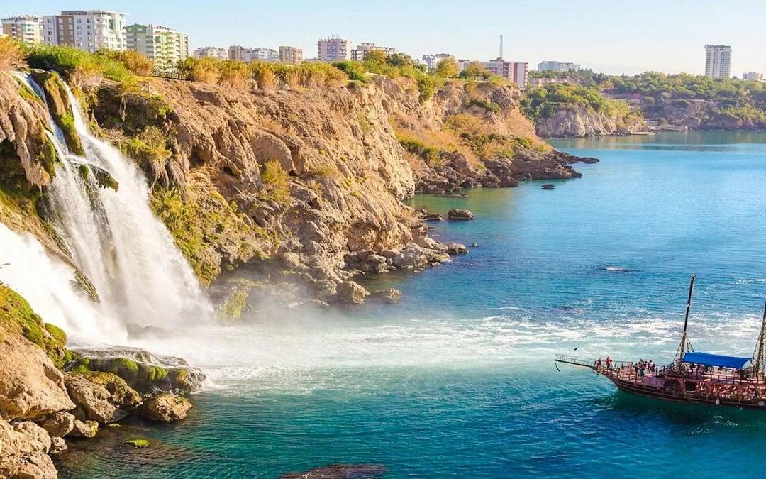 Antalya Coast Boat Cruise to Duden Waterfalls and Lara Beach with Lunch & Soft Drinks Image 6