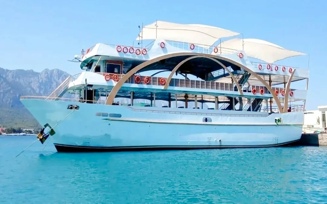 Antalya Mega Yacht Cruise to Kemer Coast with Lunch and Hotel Transfers Image 6