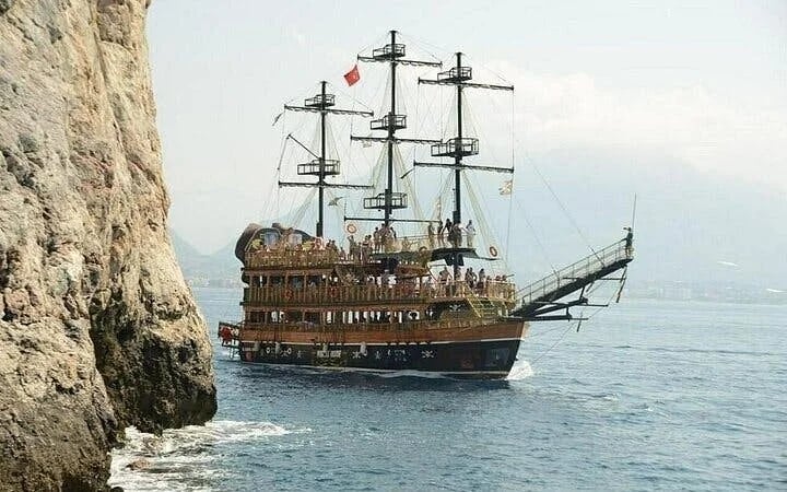 Antalya Pirate Boat Tour with Foam Party Soft Drinks & Transfer Image 2
