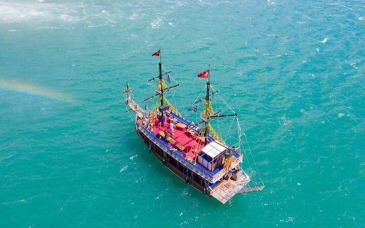 Antalya Relaxing Boat Trip – Swim Sunbathe on the Turquoise Coast Image 3