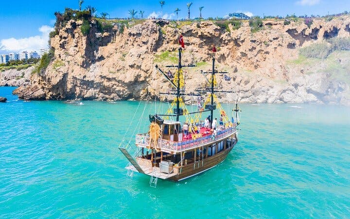 Antalya Relaxing Boat Trip – Swim Sunbathe on the Turquoise Coast Image 4