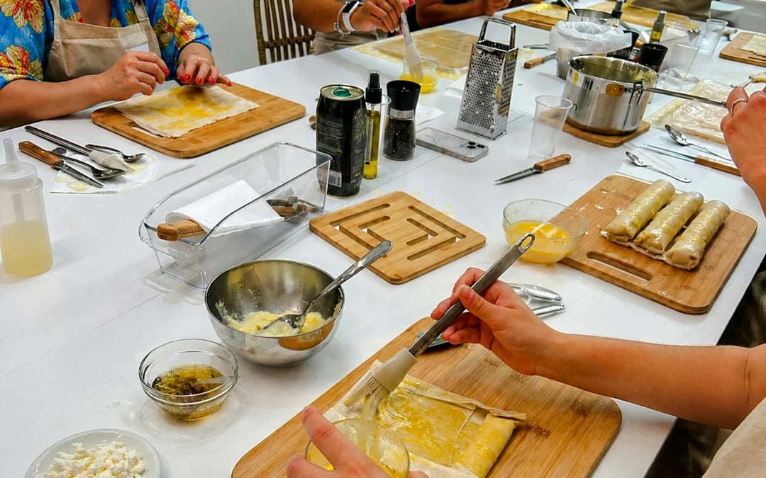 Athens Greek Cooking Class with Wine Image 4