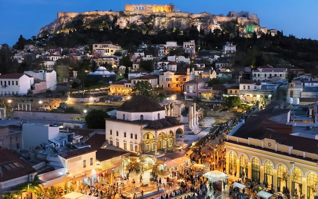 Athens Night Driving Tour with Hotel or Piraeus Port Pickup and Drop-off Image 1