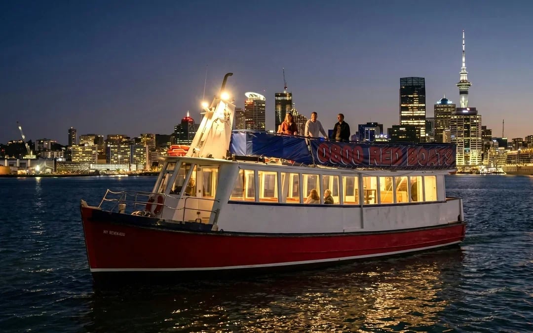 Auckland Night Lights Harbour cruise with Grazing Table & Drink Image 3