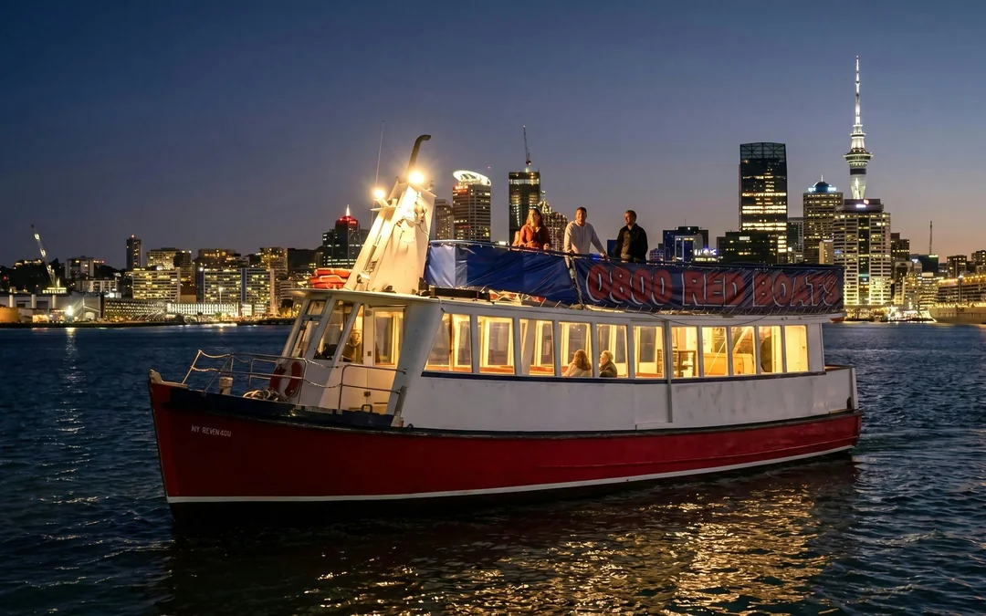Auckland Night Lights Harbour cruise with Grazing Table & Drink Image 3