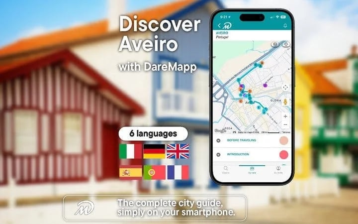Aveiro Self-Guided Walking Tour on Mobile App Image 1