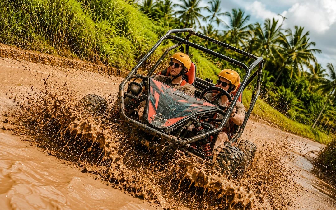 Bali Off-Road Buggy Ride and Water Tubing with Lunch Image 4