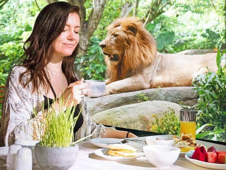 Bali Safari Breakfast with Lions | Dine Beside the King of the Jungle | Departure from Bali