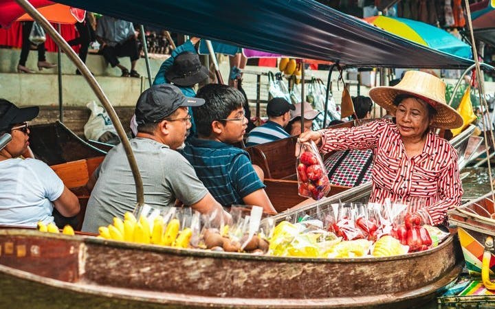 Bangkok: Floating Market Boat & Maeklong Railway Market Tour Image 10