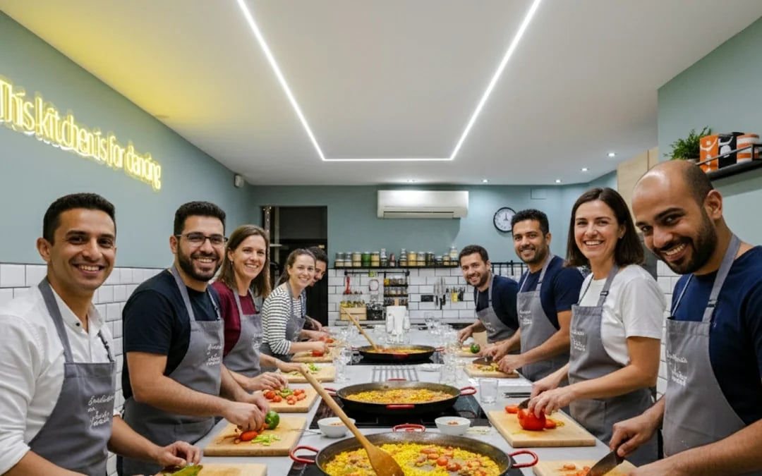 Barcelona Paella and Tapas Cooking Class with Sangria Image 1
