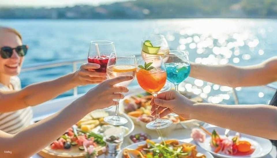 Benagil Cave catamaran cruise ticket with brunch from Vilamoura
