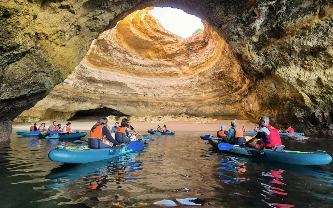 Benagil: Caves, Beaches, and Secret Spots Guided Kayak Tour Image 1