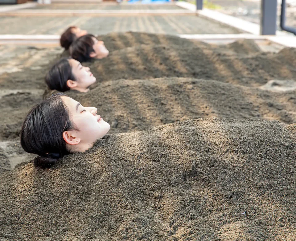 Beppu, Japan | Sand SPA Beppu Beach Sunbathing Area Tickets