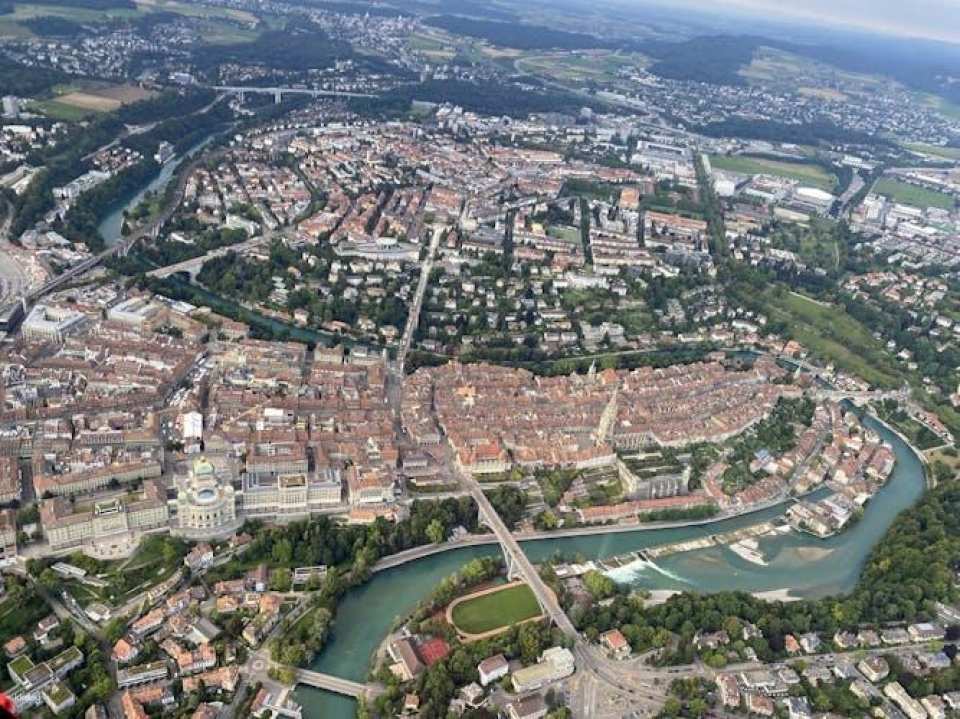 Bern city helicopter tour