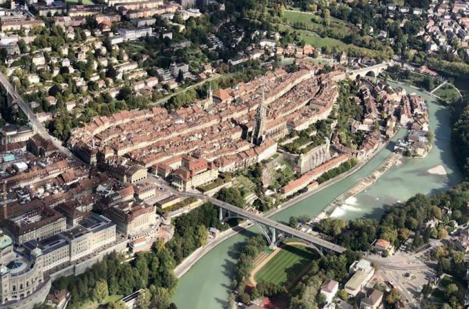Bern city helicopter tour