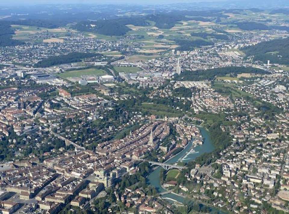 Bern city helicopter tour