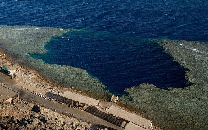 Blue Hole, Canyon Salama & Dahab Guided Day Tour with Camel Ride and BBQ Lunch from Sharm El Sheikh Image 1