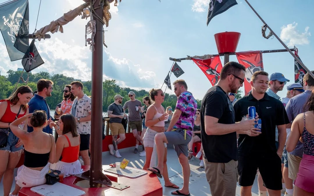 Boomerang Pirate Ship 21+ Party Cruise with Top Shelf Open Bar and DC Monuments Views Image 6