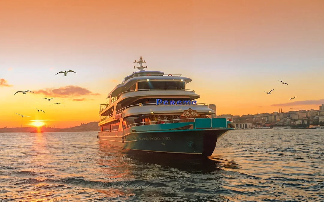 Bosphorus Sunset Cruise with Drinks & Snacks Image 1
