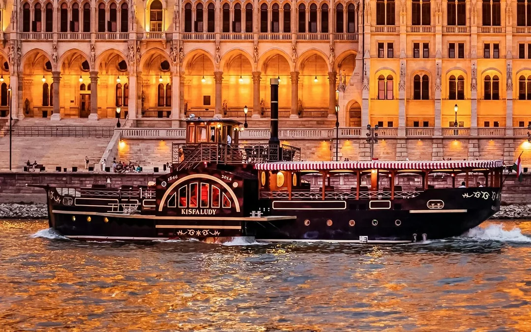 Budapest Danube River Cruise in a Historic Paddle Steamer Image 8