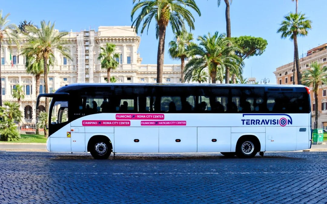 Bus Transfers: Terravision One-way Transfers Between Vatican City & Fiumicino Airport Image 1