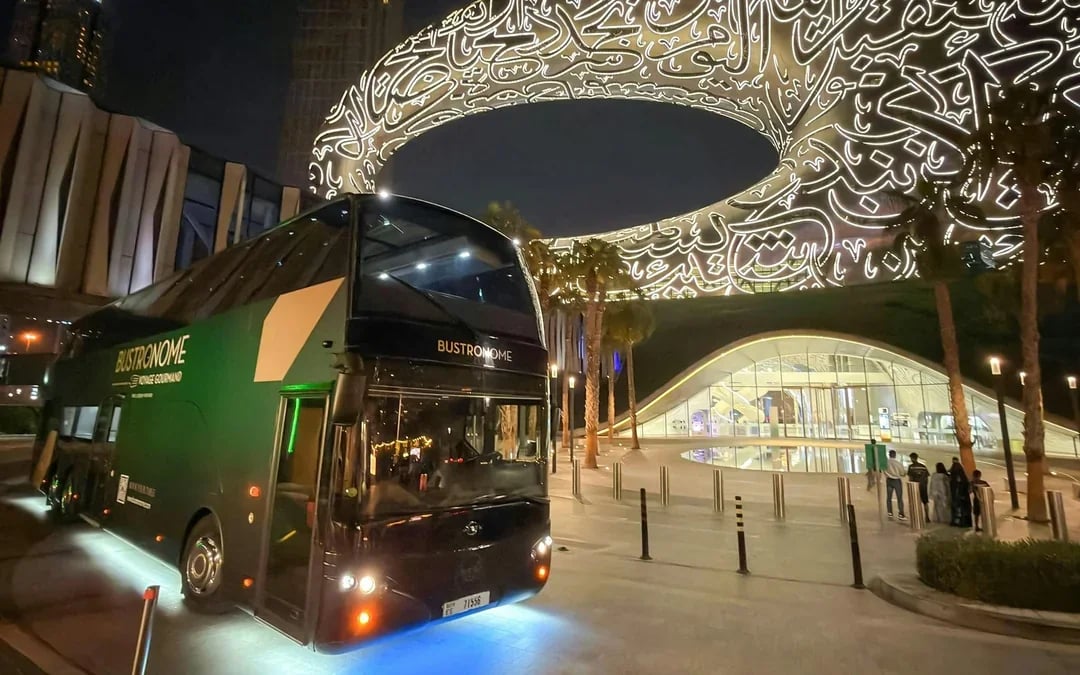 Bustronome Dubai Sightseeing Tour with Gourmet Lunch or Dinner Image 1