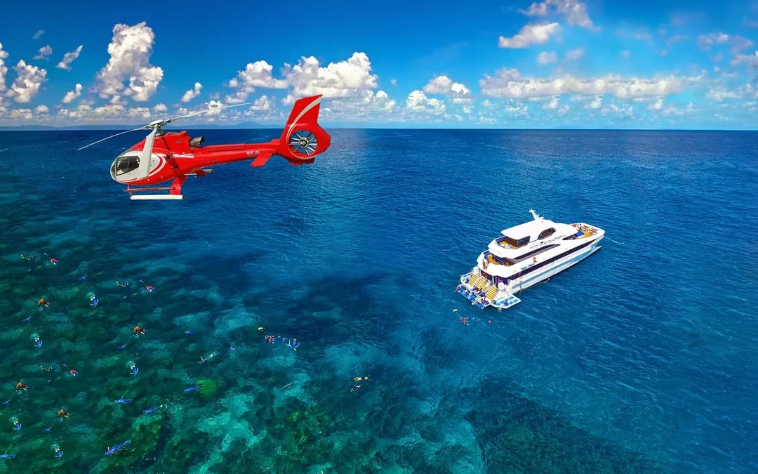 Cairns to Great Barrier Reef Full Day Cruise with Scenic Heli-Flight and Lunch Image 2